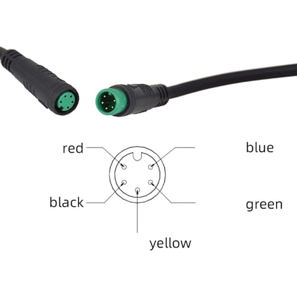 S866 Elektrisk Cykel LCD Skærm E-Bike E-Scooter Display Instrument Kontrolpanel med Vandtæt