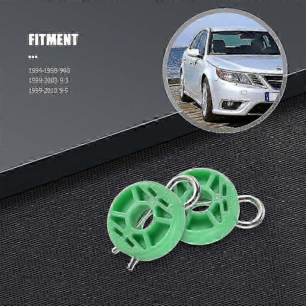 Front Elektrisk Vindueshejs Regulator Guide Rulle Sæt til Saab 9-5 9-3 900