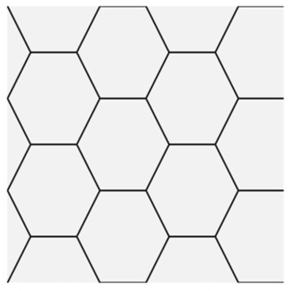 10 st köksplattor självhäftande väggdekaler Hexagon Tiles 15x15cm