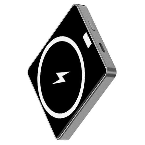 E30 10000mAh Magneettinen varavirtalähde 15W langaton lataus PD + QC 20W Ulkoinen akku Puhelinlaturi Grey