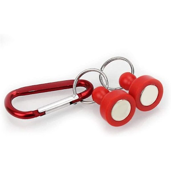 4lb Multifunksjonell Magnetisk Spenne med Karabinkrok for Utendørs Fiske (Rød) (1 stk)