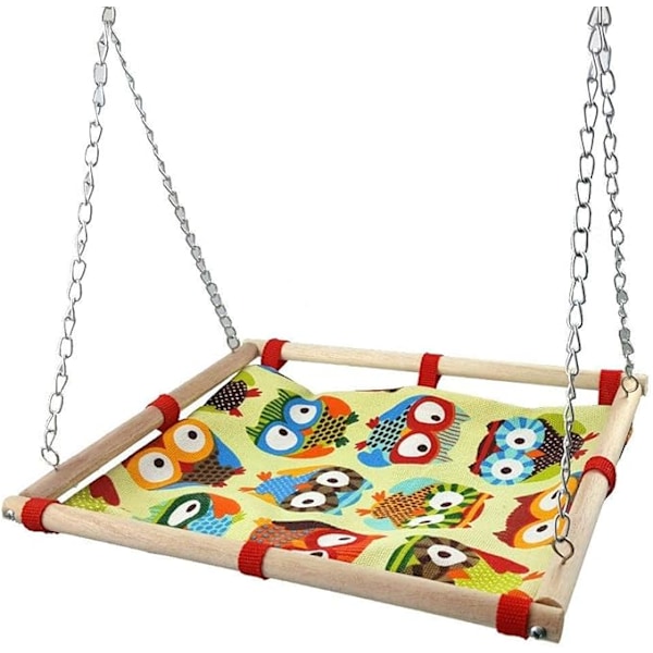 Fågel Leksak Klätter Hängmatta Bo Spel Säng Hydda Hängmatta för Papegoja Parakit Nymfparakit Conure Kakadua Bur Abborre Ställning Gunga Leksak