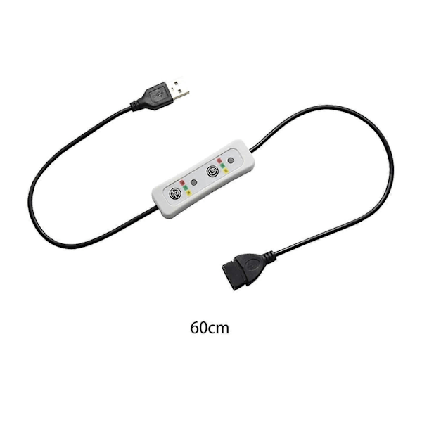 USB Timer Switch Forlængerkabel 60cm Strømforsyningsledning til Bordlamper