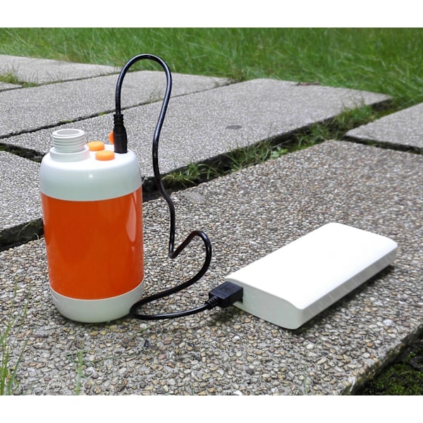 Bärbar dusch campingdusch utomhusdusch, inbyggt 4800mAh batteri, bärbar elektrisk laddningsdusch, pumpande vattenflödesdusch