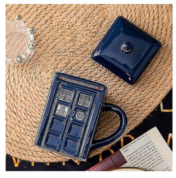 Doctor Who Tardis Mugg Kopp Polisbox Keramisk Mugg Med Lock