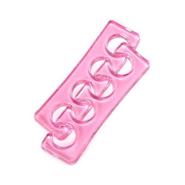 Pedikyr Tåseparerare Flexibla Mjuka Silikon Finger Tådistanser för Nagellack Pedikyrverktyg Tåspridare för Nagellacksapplicering (Rosa)