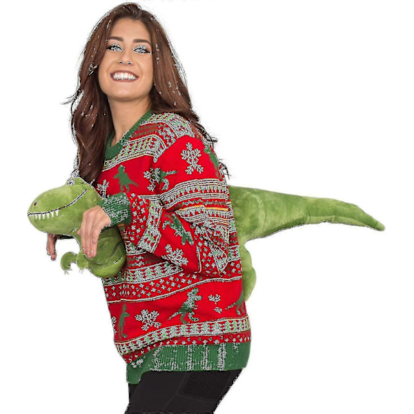 2023 3D Juleplysj Fancy Damegenser Julegenser Julegave Stygg Julegenser-lian XL