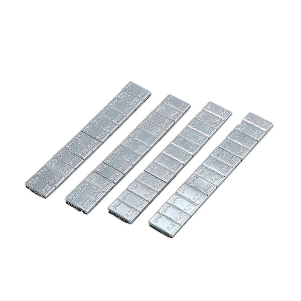 4x Självhäftande Bil Lastbil Däck Hjul Balansvikter Remmar 2.1oz60g Silver