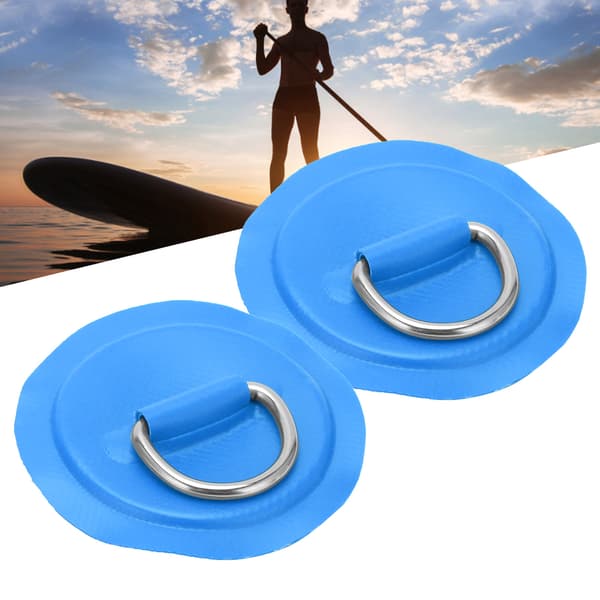 D-ring Pad Patch PVC Oppblåsbar Båt Flåte Jolle Kano Surfebrett Kajakk Festebrakett