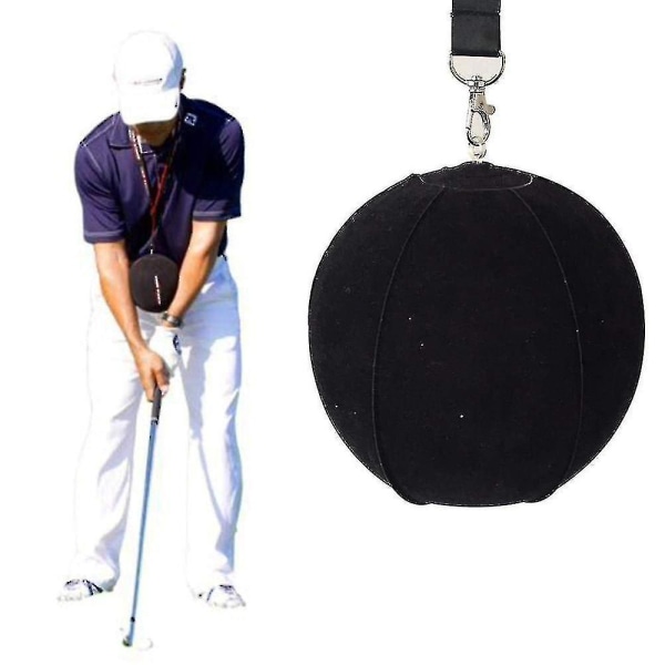 Golf Swing Trainer Ball With Smart Inflatable, Assist Correction Training_y