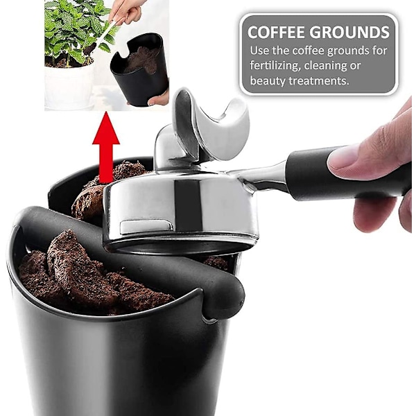 Kaffesumpslåda Espressobehållare Kaffe Sage Knock Box Kaffesumpbehållare Malningsbehållare Knock Out Box -D