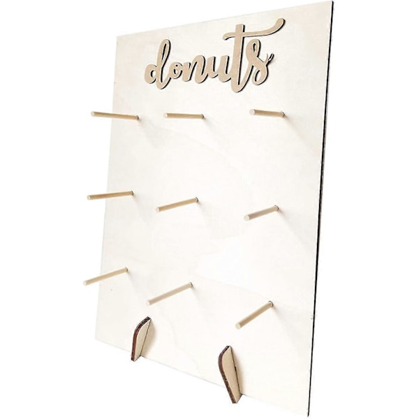 Donut Holder Stativ Bord Donuts Rack Træ Doughnuts Display