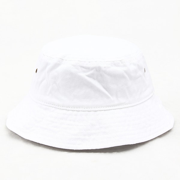 Denim Bucket Hat Unisex aurinkohattu leveälierinen ämpärihattu miesten W White
