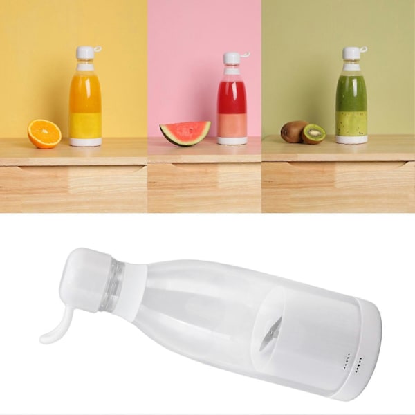 Blender Elektrisk Mini Portabel USB-Laddning Vit Smart Skydd Individuell Livsmedelsgodkänd PP 300ml Mugg