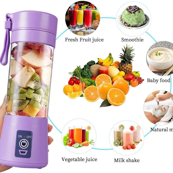 Kannettava tehosekoitin milkshakeitä ja smoothieita varten