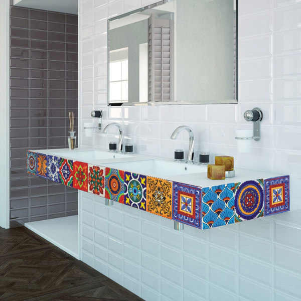 Badeværelse køkken flise klistermærker Vandtæt PVC selvklæbende væg