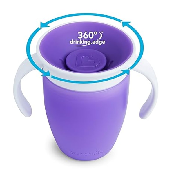 Miracle 360 Trainer Kop, Pink/Lilla, 207 ml, 2 stk.