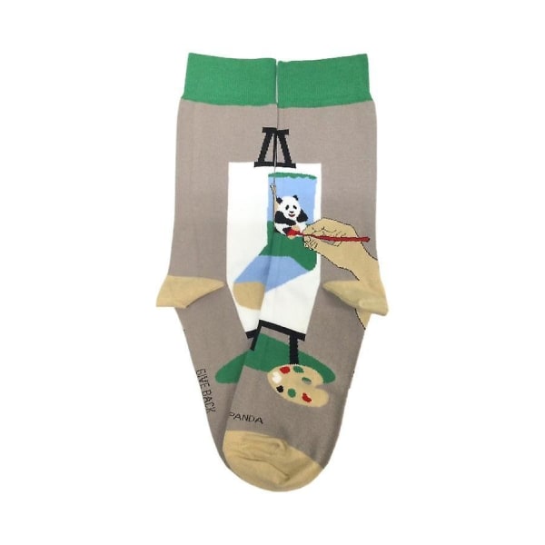 Panda Art on an Easel Socks - Den bästa konststrumpan någonsin!