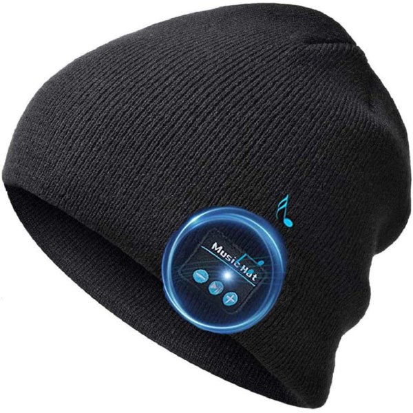 Bluetooth Music Hats for Running Yoga Black