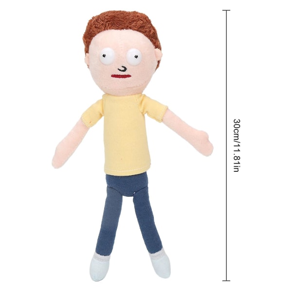 9" Galactic Plushies: Rick And Morty Rick samlarfigur Yellow