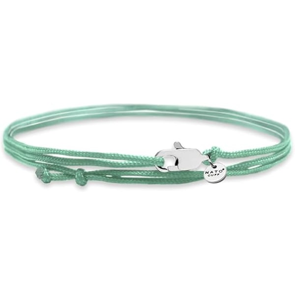 Armband - Dubbelvriden nylonarmband - Handgjord i Frankrike - Justerbar - Smycke för män eller kvinnor