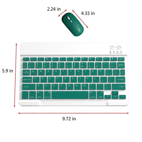 Bluetooth Tangentbord & Mus Portabelt BT Trådlöst Tangentbord & Mus För Android PC Surfplatta GN