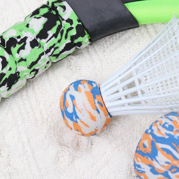 1 Set Barnracketset Tennisracket Badmintonracketset med Badminton Tennisboll Barn Utomhusleksaker Röd