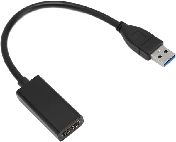 USB 3.0 til HDMI-kompatibel adapter HD 1080P USB til HDMI-omformer Thunderbolt ekstern lyd-videoadapterkabel for bærbar PC MacBook Samsung