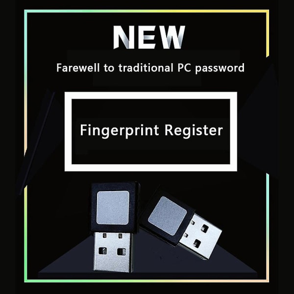 Smart Id Usb Fingerprint Reader For Windows 10 32/64bit Password-free Login Lock Black 1 pc