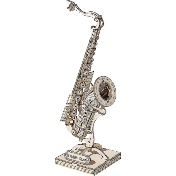 3d träpussel för vuxna Saxofonmusikinstrumentmodell(tg309)