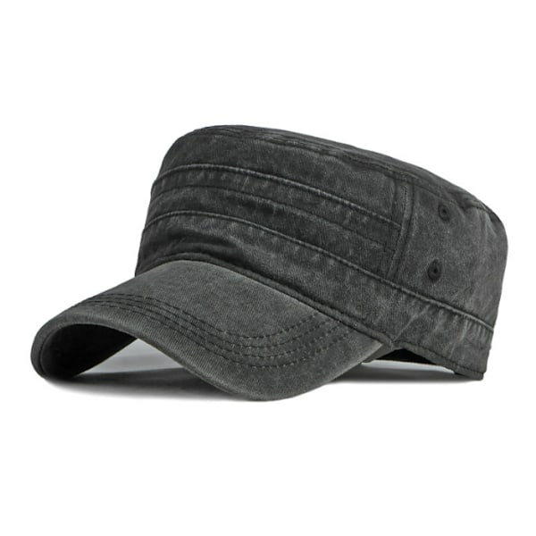Herr & Dam Camouflage Justerbar Militärkeps Camouflage Militär Kadett Combat Cap Svart