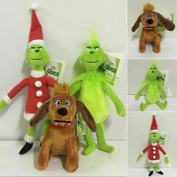 Grinch Plysj The How Christmas Kids Toy Gift Stole Max Stuffed Dog Grinch Doll Christmas Grinch