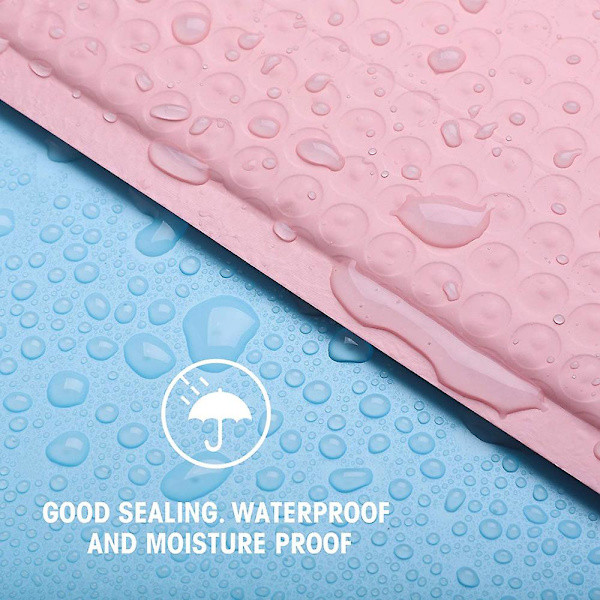 50 stk Pink Mailer Poly Pearl Konvoluttaske til Boblekonvolut Mailer Kontoremballage Polstrede konvolutter til selvforsendelse 50PCS 18*23cm