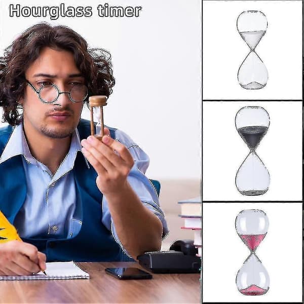 Personlighetssandglass - 5/30/60 Minutter Rundt Sandtimer White 60Mins