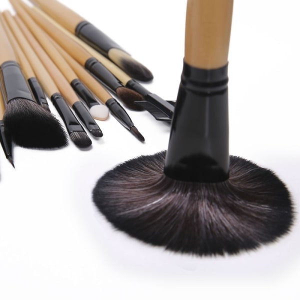 24 stk makeup børste sæt Black