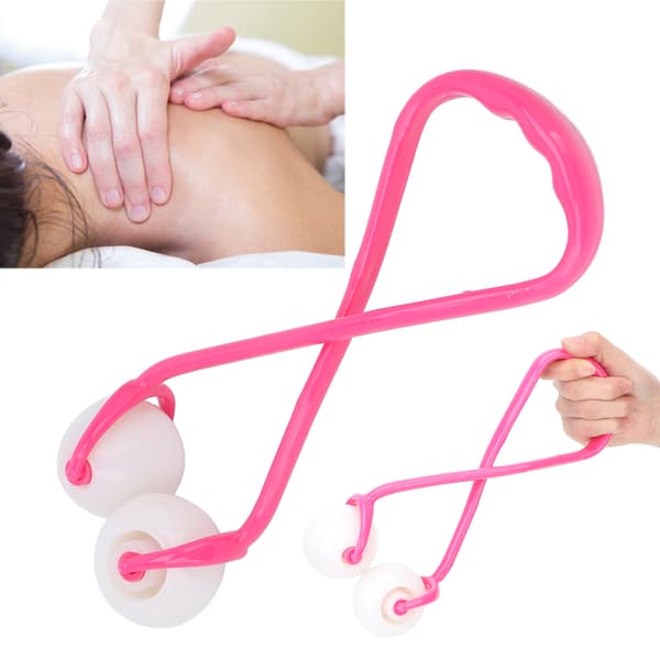 Rollermassageapparat Dubbla Bollar Handhållen Manuell Universal Kroppsslimmande Massageutrustning