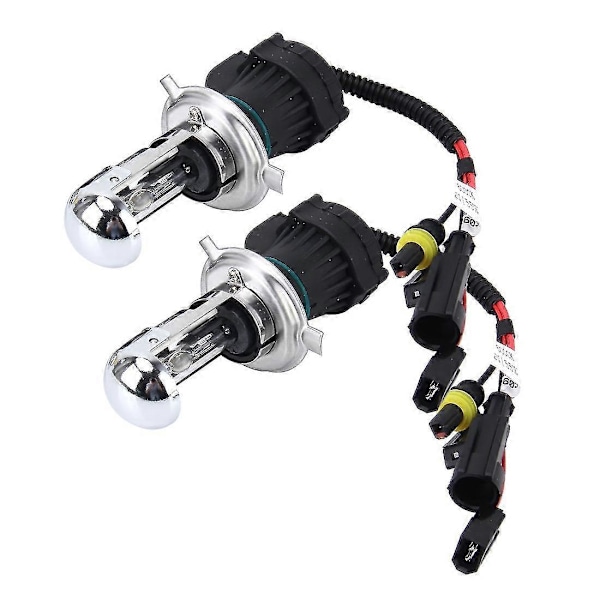 H4 55W 6000K HID Xenon Forlygtepærer 12V AC EU (2 stk.)