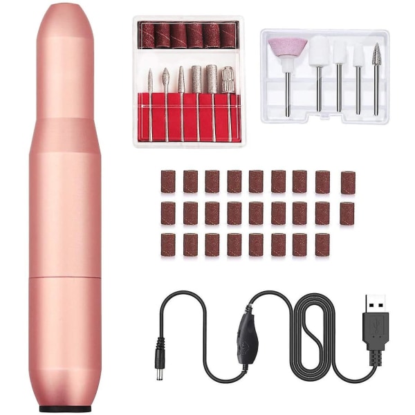 Electric Manicure Set With 11pcs Drill Bits