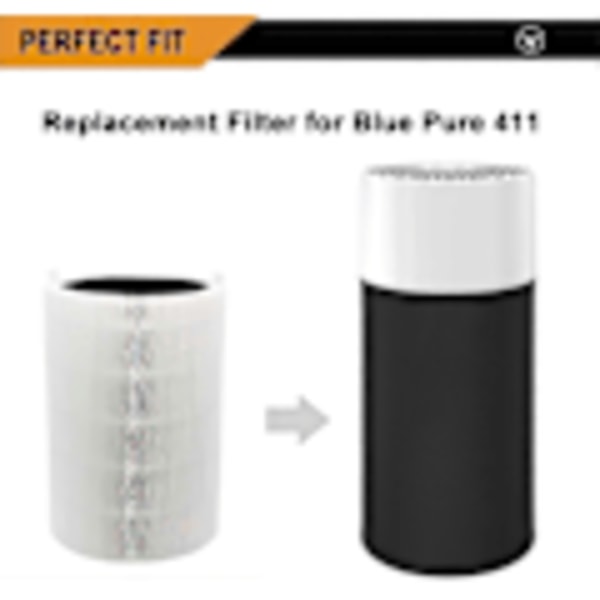 3-pak Blå Pure 411 refills til Blueair