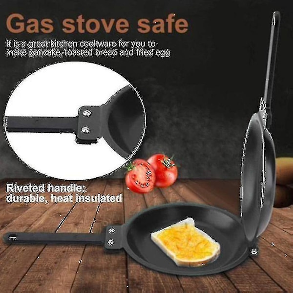Dobbeltsidig Stegepande Non-stick Keramisk Vendbar Stegepande Pandekage Maker Husholdning Køkken