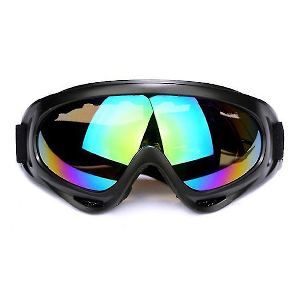 Unisex snebriller Vindtæt UV-beskyttelse, cykling Motorcykel Snescooter Skibriller, Udendørs Sports Skibriller (1 stk, Sort)