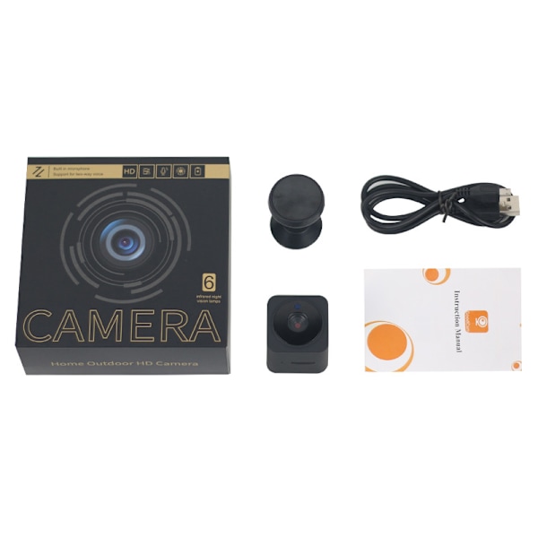 Spy Kamera WiFi Skjult Kamera 4K HD Mini Spy Cam, Let at Bruge Trådløs Indendørs Mindste Kamera med Bevægelsesdetektering Nattesyn