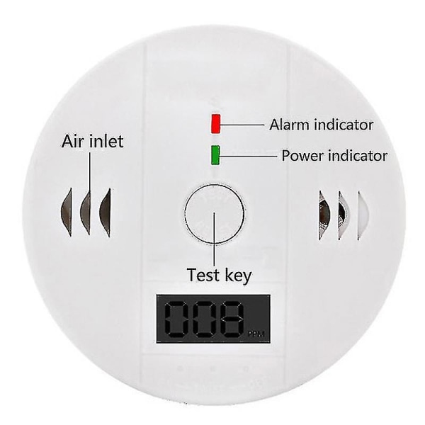 LCD-hiilimonoksidin ilmaisin myrkytyskaasuanturin monitorin set