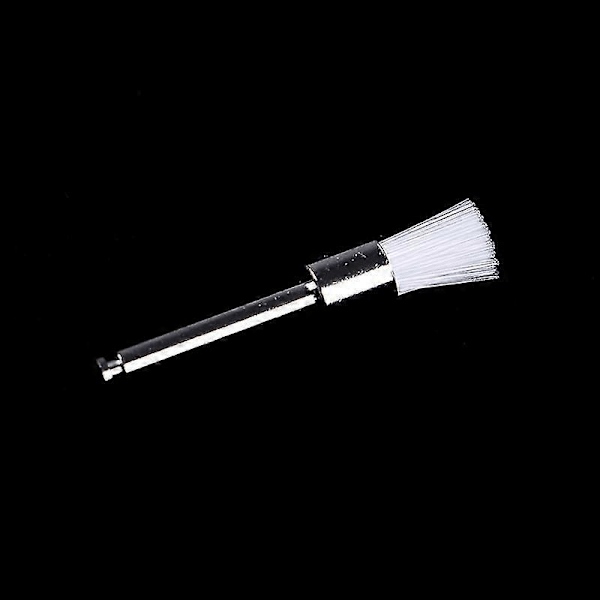 100 st/förpackning Dental Polering Polerare Prophy Kopp Borste Borstar Nylon Lås Platt