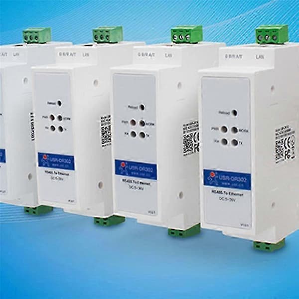 USR-DR302 DIN-skinne Seriell RS485 til Ethernet TCP IP Servermodul