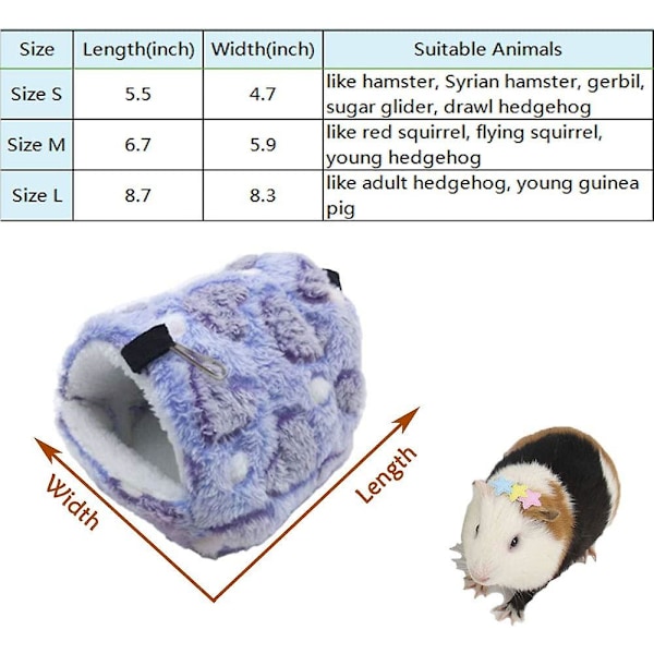 Vinter Varmt Hamster Seng Lege Blød Hamster Hængekøje Sovende Søde Små Dyr Rede Hængende Hjem Hvile til Unge Marsvin Degu Drawl Pindsvin