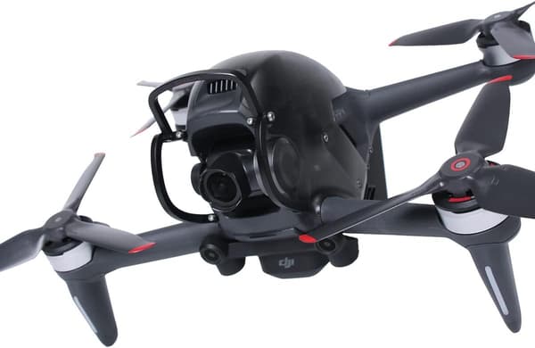 Törmäyssuoja DJI FPV Combo -dronen gimbalille - Punainen ja musta