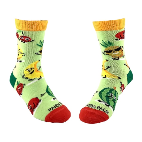 Super glade sokker med fruktmønster fra Sock Panda (3-7 år) Multicolor Medium (Age 5-7)