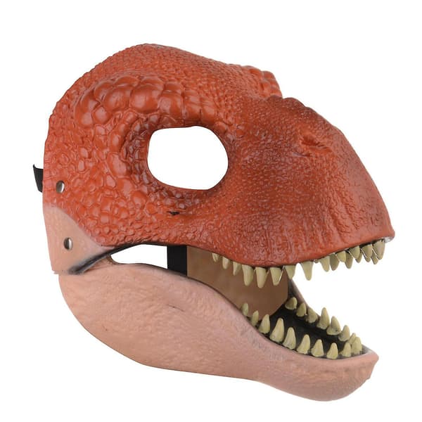 Dinosaur-kostymehodeplagg Velociraptor-hodeplagg Dinosaurleker med åpningskjeve, barn Cospa