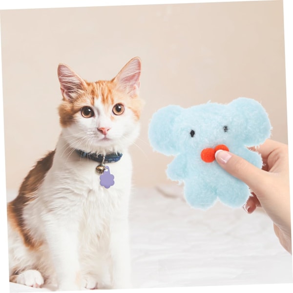4-pack kattmynta leksaker tecknad katt plyschleksaker